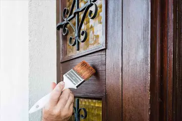 Wood door restoration services